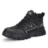 Mens High-Top Safety Work Boots Steel Toe Cap Anti-Impact Anti-Puncture Slip Resistant Industrial Shoes