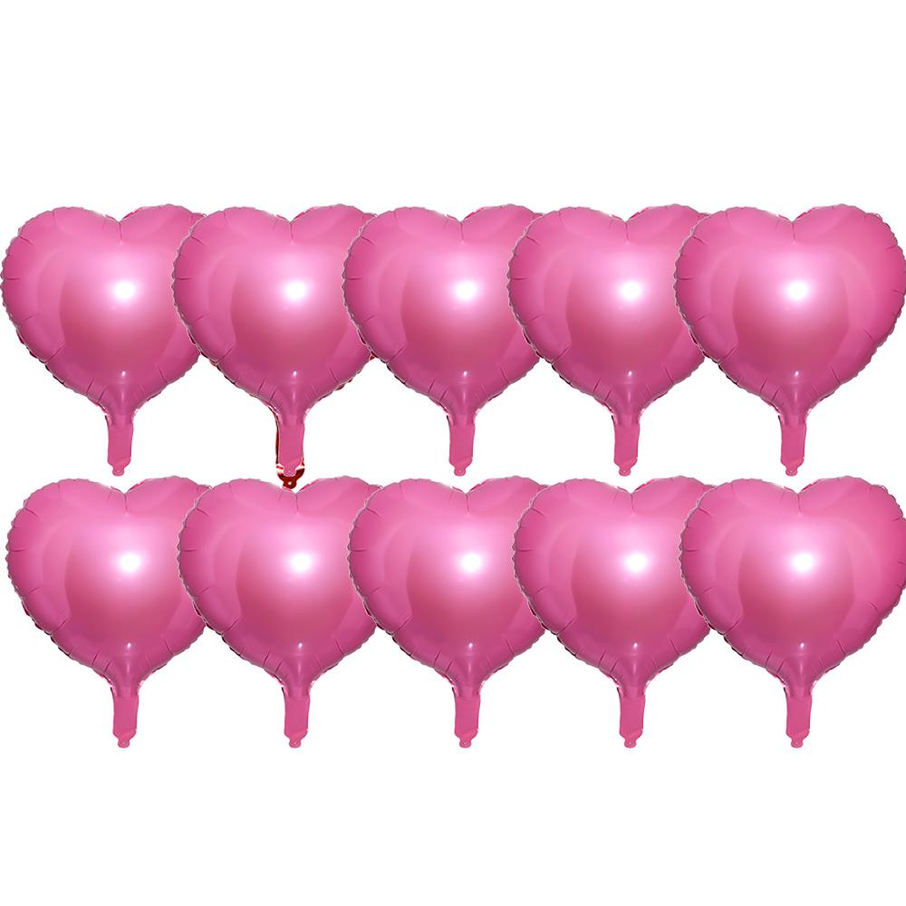 10/1Pcs Heart Shaped Foil Balloons Red Gold Love Shining Aluminum Film Balloon Baby Shower Wedding Birthday Party Decor Supplies