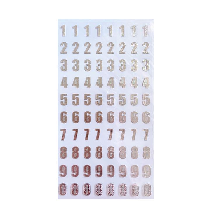 Waterproof Alphabet & Number Stickers: DIY Decorative Adhesive Labels