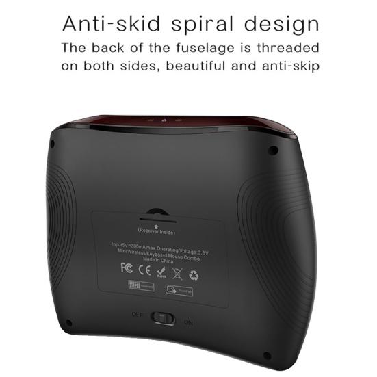 D8 Mini Colorful Backlight Wireless Keyboard Air Mouse Touchpad for Smart TV