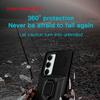 KEYSION Shockproof Armor Case for Redmi 15 169.5mm 171mm Slide Camera Lens Protection Metal Ring Stand Phone Cover for Redmi 5G