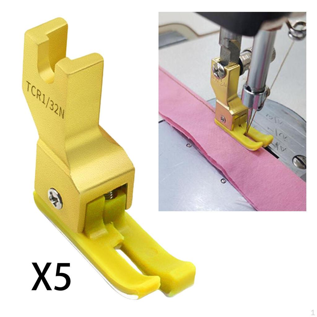 5 Pieces Presser Foot Computerized Flatbed Sewing Machine Accessory Spare Part for Home Industrial
