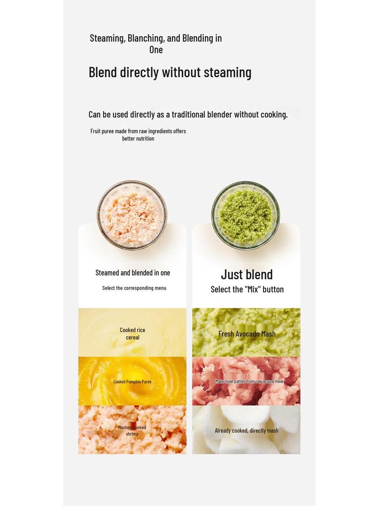 Puli Dington Multi-Functional Baby Food Maker and Blender