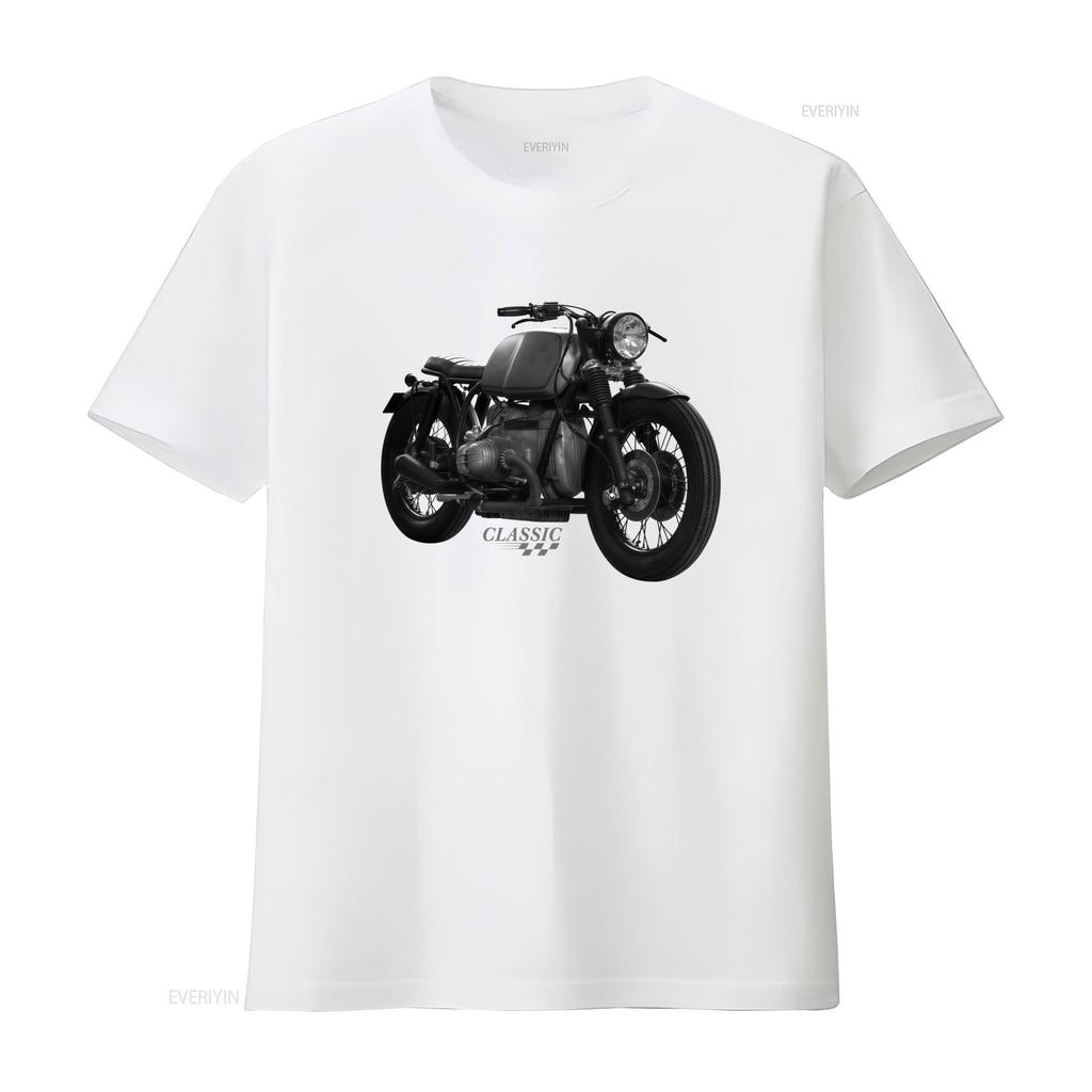 Klasické motocyklové tričko pro muže Vintage design Cafe Racer Perfektní pro motorkáře modely R 80 100 1200 GS vintage Vypraný móda