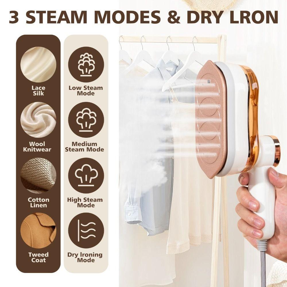 Wet Dry Ironing Electric Steam Iron Small Size Handheld Steam Iron Shirt Ironing Machine  Home Use