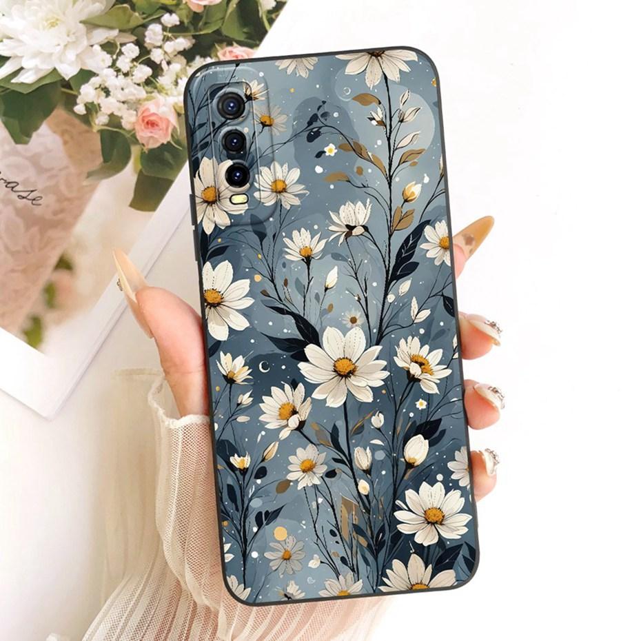 Cute Printed Phone Case For Vivo Y70s Y70t Soft Silicone Shockproof Cases For Vivo Y70S Y70T 5G V2002A Covers Bumpers