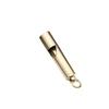 Handmade Brass Survival Whistle Keychain Pendant - Retro Yellow Pure Copper EDC Tool