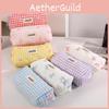Korean Style Cotton Stationery Organizer With Bow Design For Students And Teens
