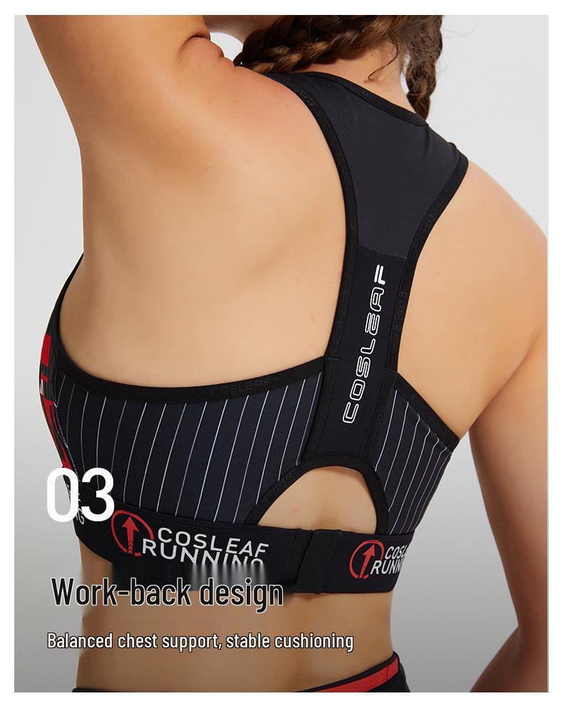 Women's High Impact Shockproof Sports Bra for Running and Fitness