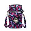Women Portable Mobile Phone Mini Bags Nylon Waterproof Crossbody Bag Retro Fashion Purse Lady Wallet Clutch Trendy Wrist Arm Bag