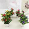 Artificial Flower Potted Plant - Fake Flower Model for Wedding Party Decoration Home Office Ornament Plastic Simulation Greenery