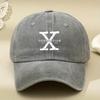 Letter Printed Hat New Style Baseball Cap for Men and Women European and American Washed Old Soft Top Retro All-match Peaked Cap