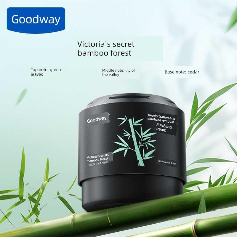 

Goodway Deodorizing and Aldehyde-Removing Scent Paste Car Fragrance Odor Eliminator Solid Balm Home Perfume Air Freshener Victoria s Secret Bamboo Forest Fragrance 200g