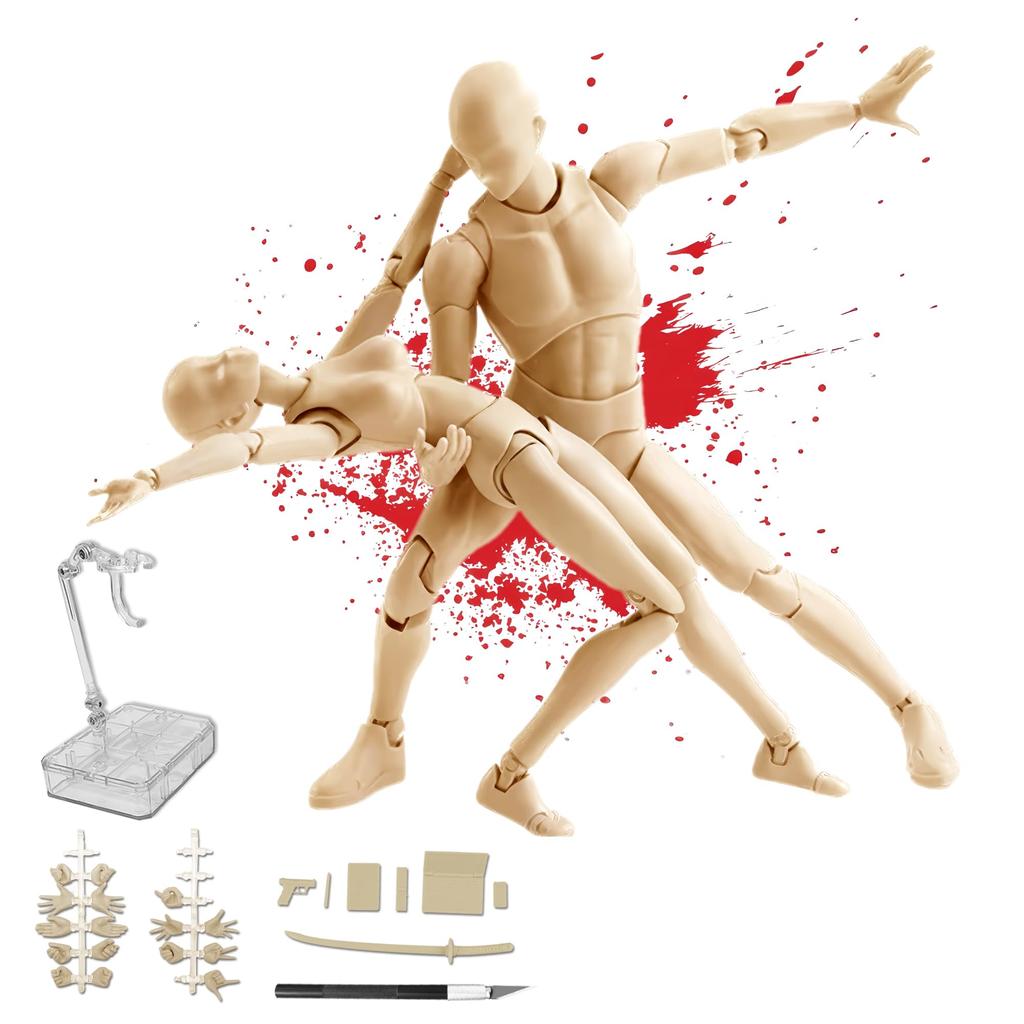 CHALAN Drawing Doll Cartoon Height 20cm 30 Movable Joints Drawing Model Figure Doll Drawing Doll Full Body Doll Premium Sketch Doll Base Model