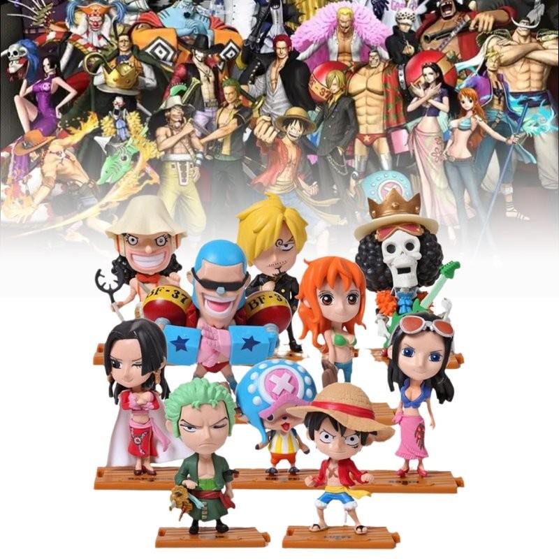 10pcs Piece One Role Pvc Toy Model Desktop Decoration Children Christmas Gift