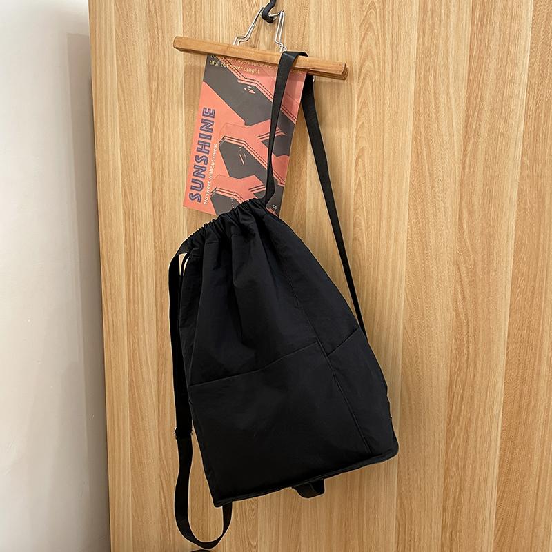 

Рюкзак женский простой однотонный рюкзак для книг дорожный рюкзак для студенток чёрный