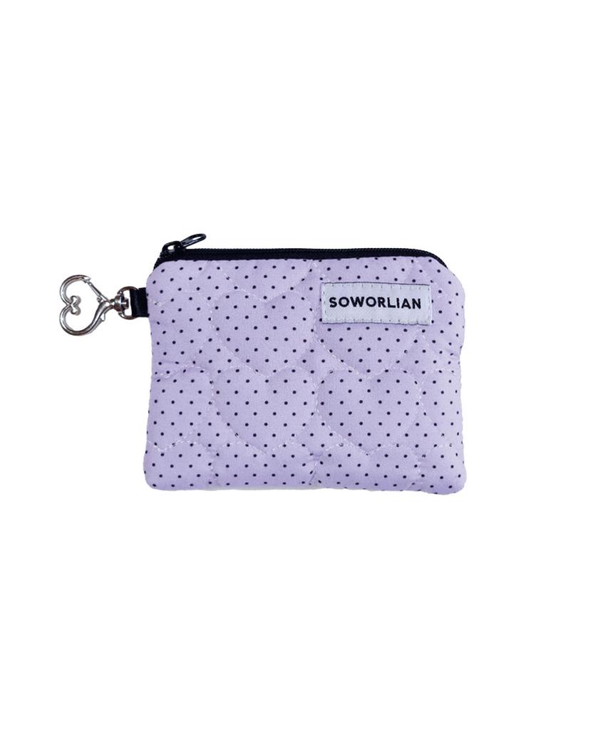 Soworlian Zipper Card Pocket_Petit Dot Purple