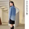 ELLASSAY Women's Lyocell Denim Rhinestone Shirt