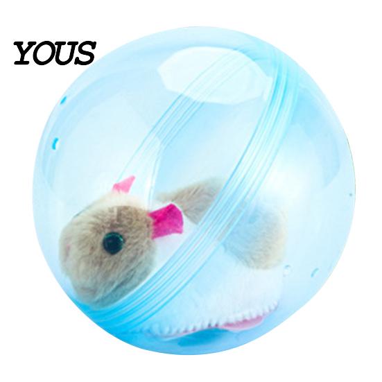 Outdoor Play Animal Toy Electric Automatic Rolling Hamster Ball, Ball with Plush Rabbit Inside, Simulation Interactive Toy, Gift for Toddlers