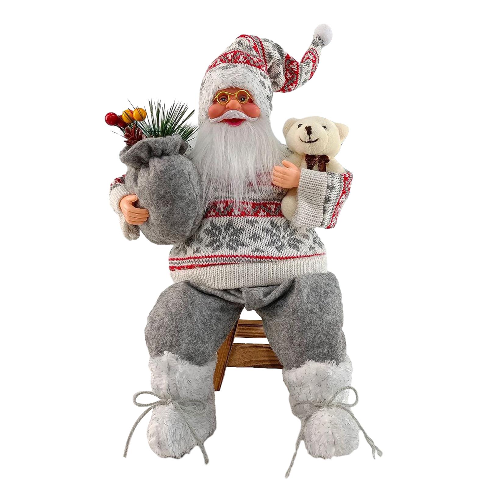 

Витрина Санта-Клауса Украшения Изысканные Очаровательные Рождественские Изделия Искусства Для Офиса