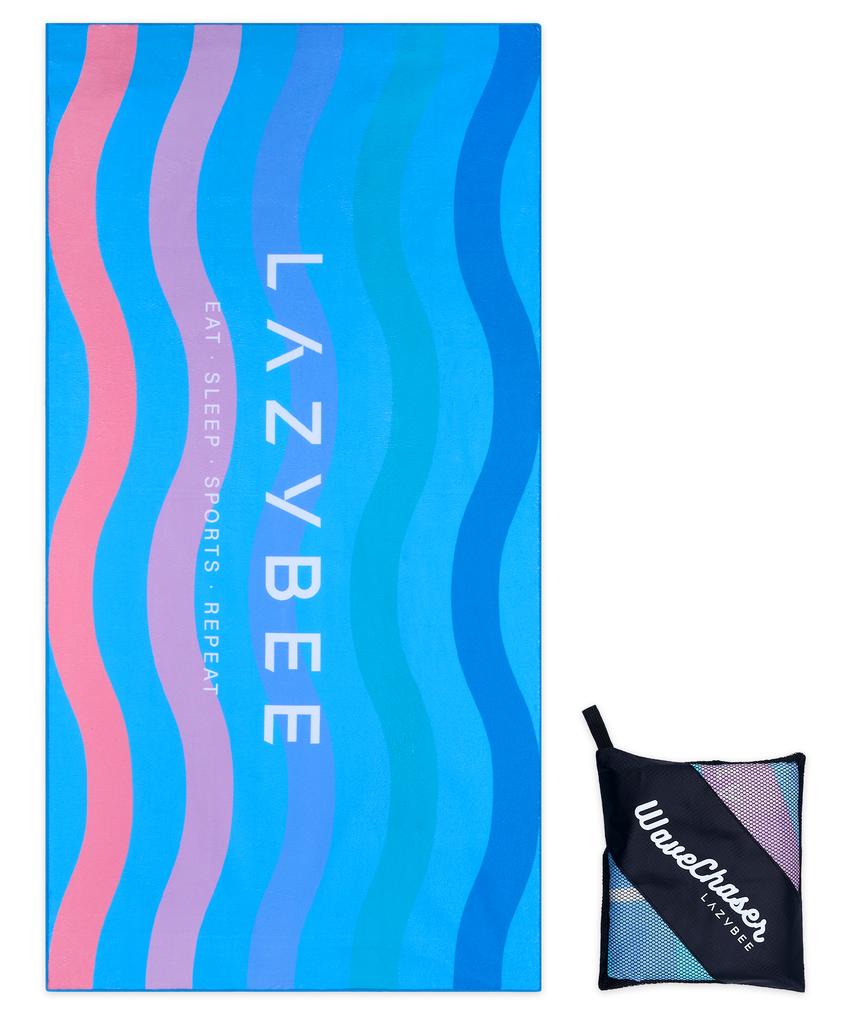 Leijibi Quick Dry Beach Towel Large Microfiber (Pouch Included) Multiwave