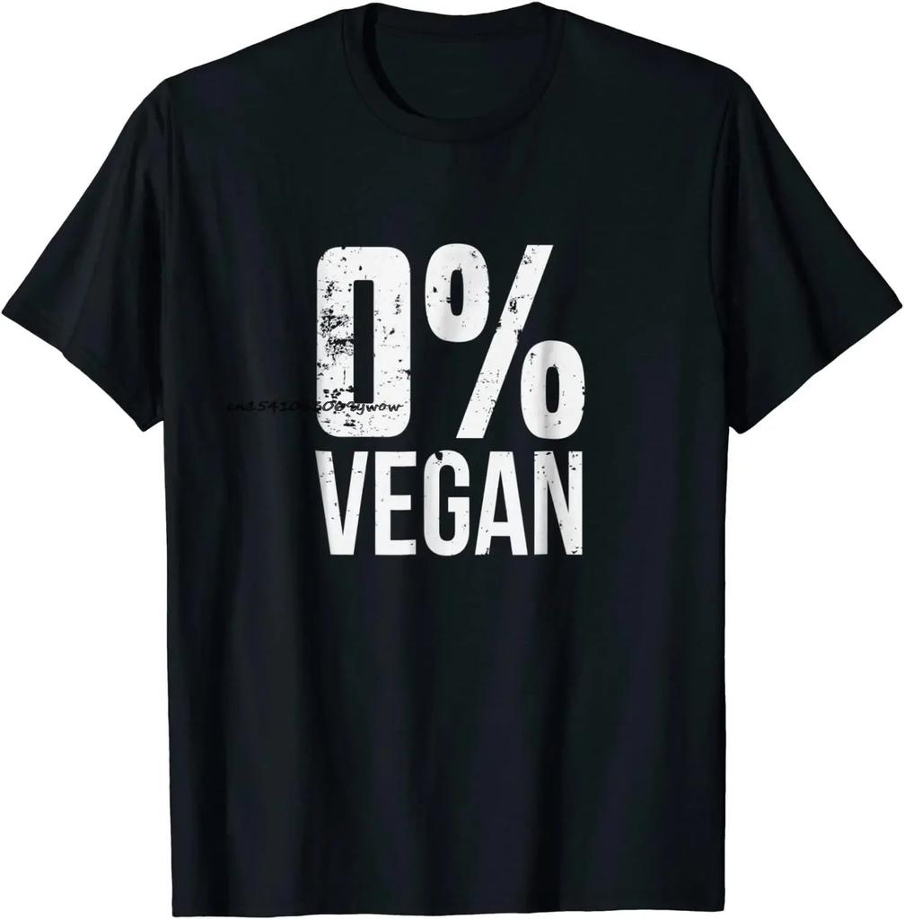 Fun Vegetarian Clothes with Meat Print Carnivore Barbecue Print T-shirt Casual Short Sleeved Cl