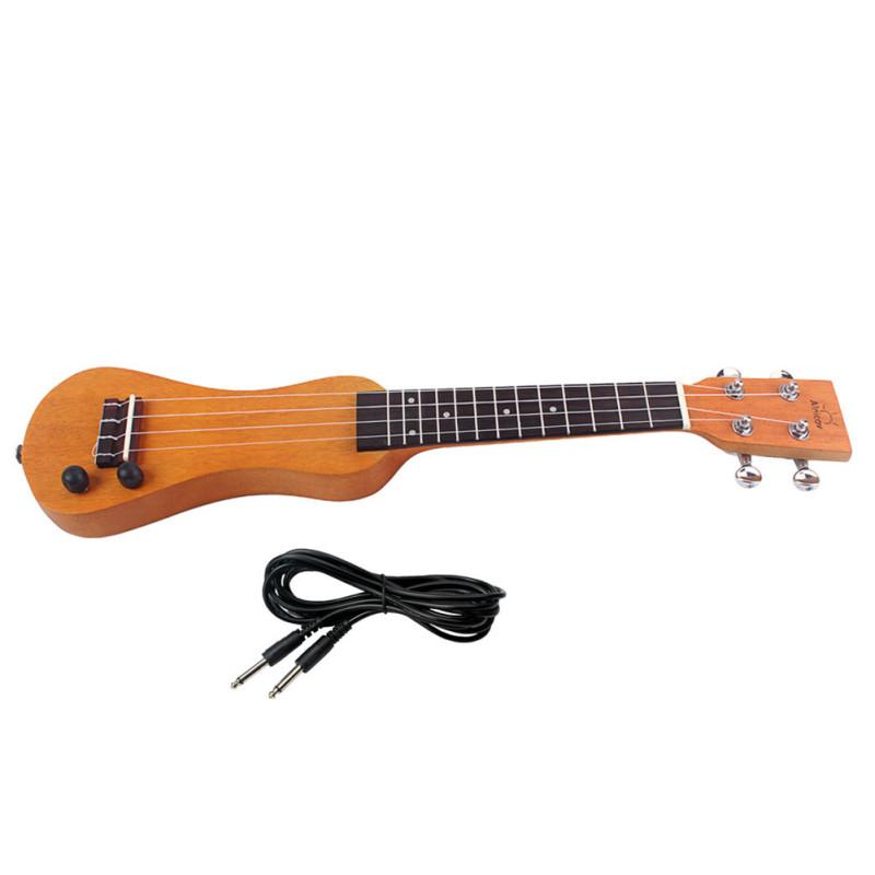 21 Zoll elektrische Ukulele mit Massivholzschale und Mahagoni-Ukelele