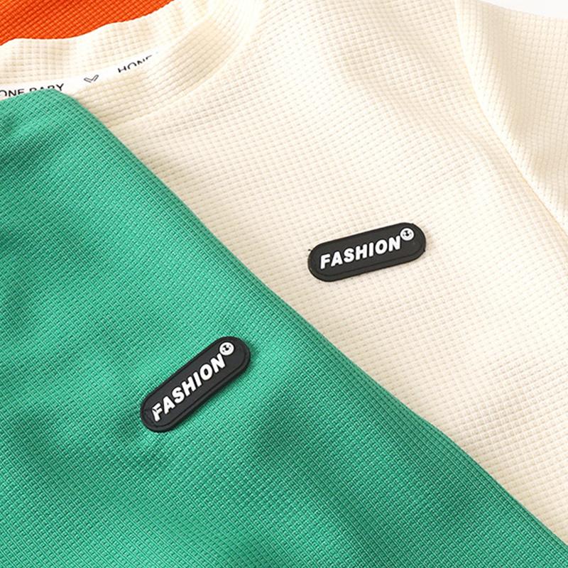 Uformelle barn kort erme shorts sett sommer barneklær gutt jente baby t-skjorte bukse antrekk ensfarget treningsdrakter 1-8 år