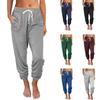 Pantaloni Casual Donna Autunno/Inverno 2026 Colore Unico Bottoni Micro-Svasati