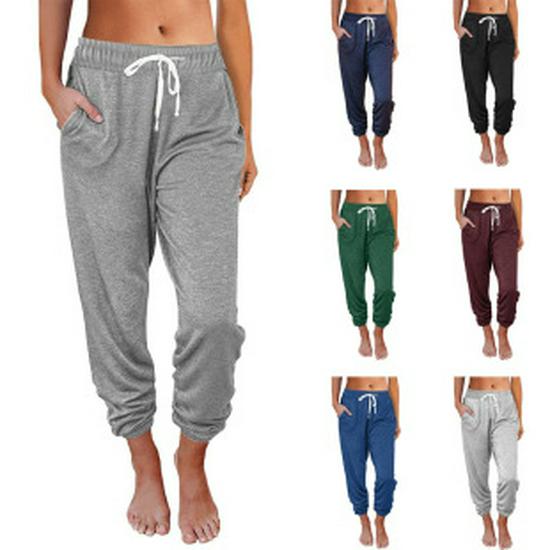 Pantaloni Casual Donna Autunno/Inverno 2026 Colore Unico Bottoni Micro-Svasati