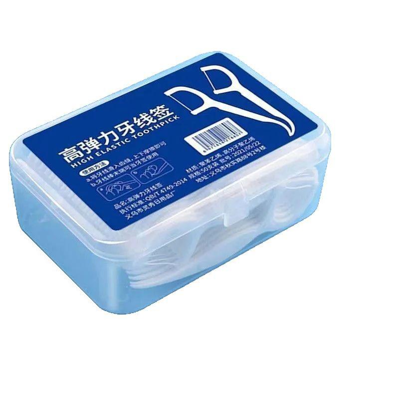 Ultra-Fine Disposable Floss Picks Family Pack: Smooth Floss Toothpick Line In Boxed Bubble Powder.