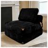 Modern Single-Seater Lounge Sofa with Integrated Storage and Elegant Tassel Accents for a Cozy Living Space