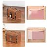 1 Set Vintage Treasure Storage Box Wooden Treasure Chest With Lock Piggy Bank Organizer Saving Box Case For Home Decoration