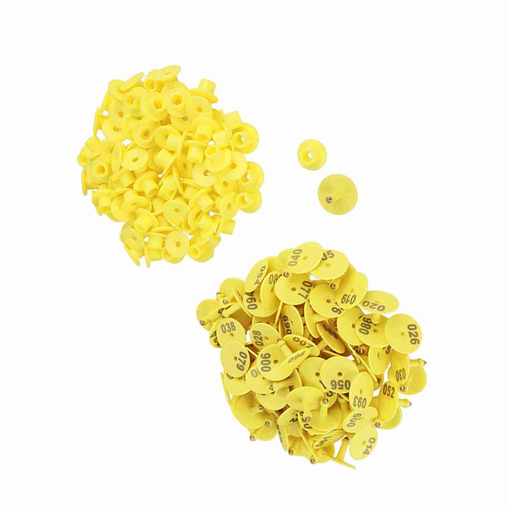 100Pcs Set Sheep Goat Hog Pig Cattle Beef Cow Livestock Ear Number Tag Farm Animal Lettering