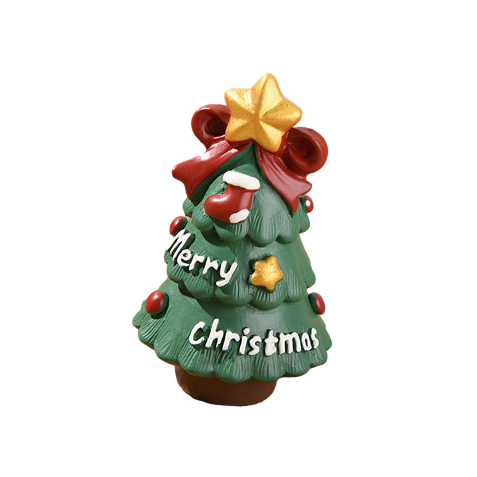 

Миниатюрные елочные украшения Рождественский лось Центральная часть стола Поделки Скульптура Фигурка рождественской елки Снеговик для фестиваля