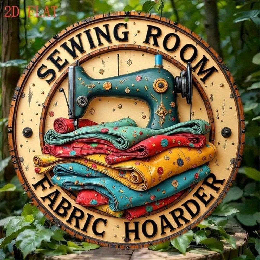 Vintage Tin Sign 8x8 Inch Round Metal Wall Decor Farmhouse Kitchen Garage Art