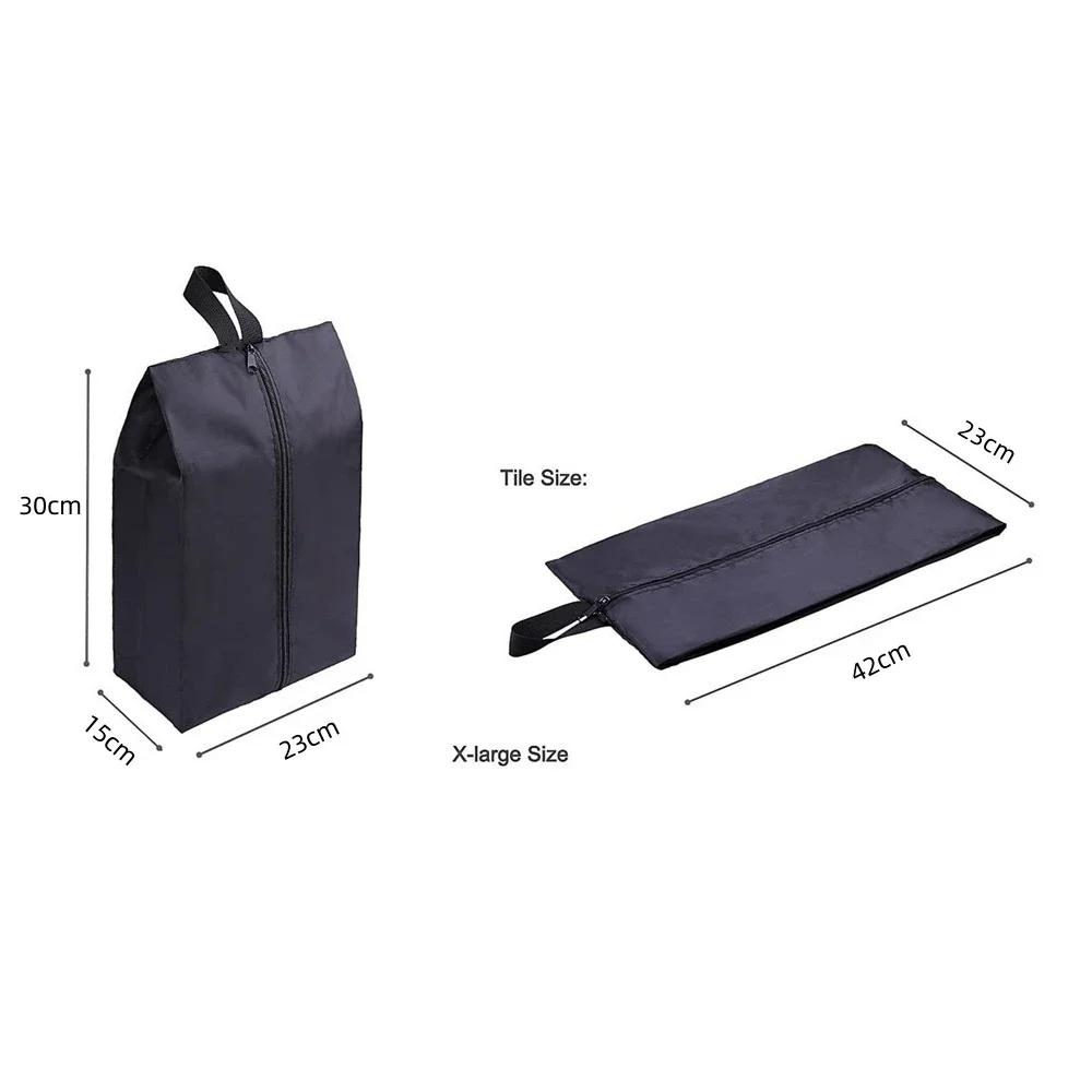 1Pack Portable Nylon Waterproof Shoe Storage Bags with Zipper Closure for Men and Women Travel or Family Item Organize
