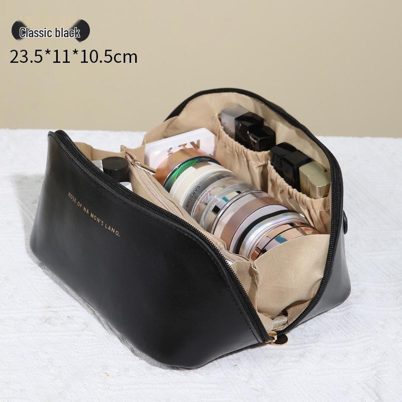 PU Large-Capacity Waterproof Travel Cosmetic Bag for Women