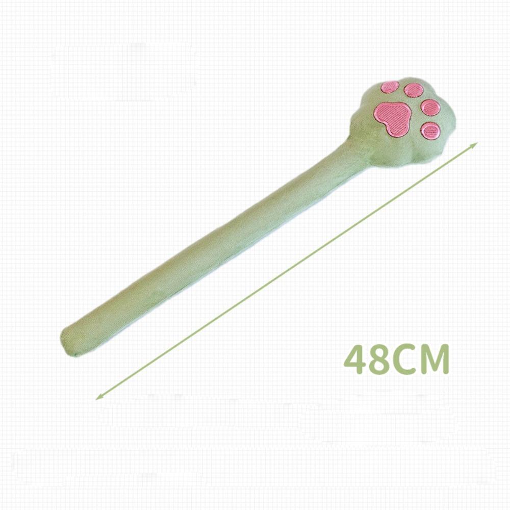 Plush Fabric Massage Pat Cat Paw Shape Latex Massage Stick Cat Paw Massage Stick Body Relaxation
