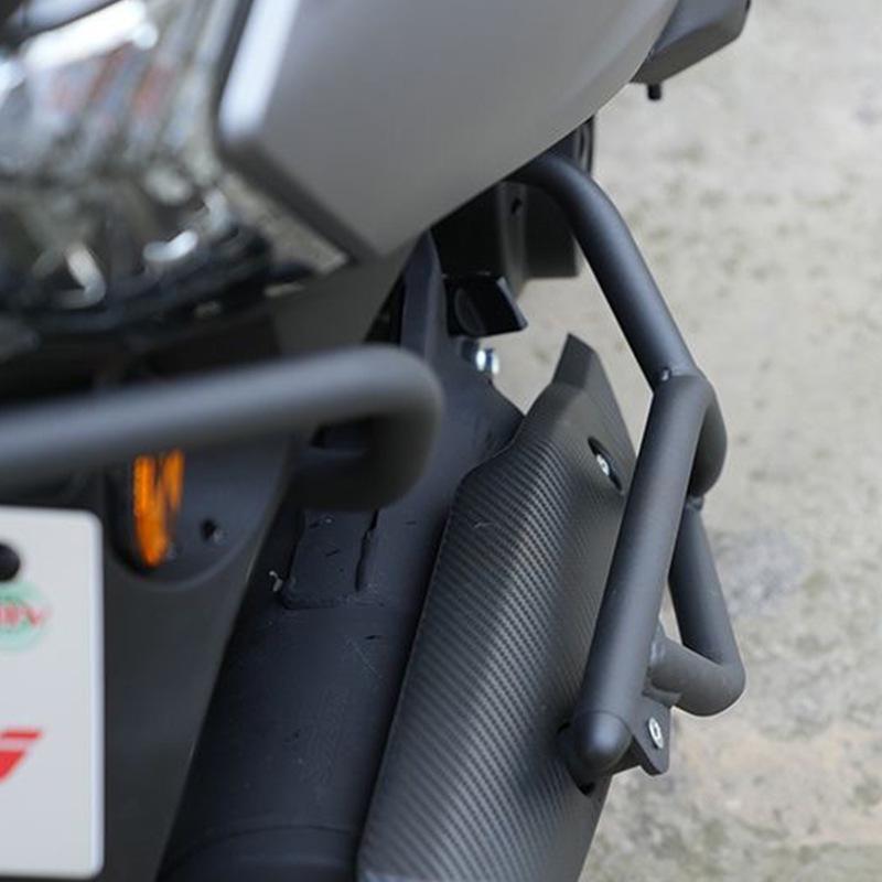 Suzuki UY125 Exhaust Guard: Anti-Fall & Collision Bumper Accessory