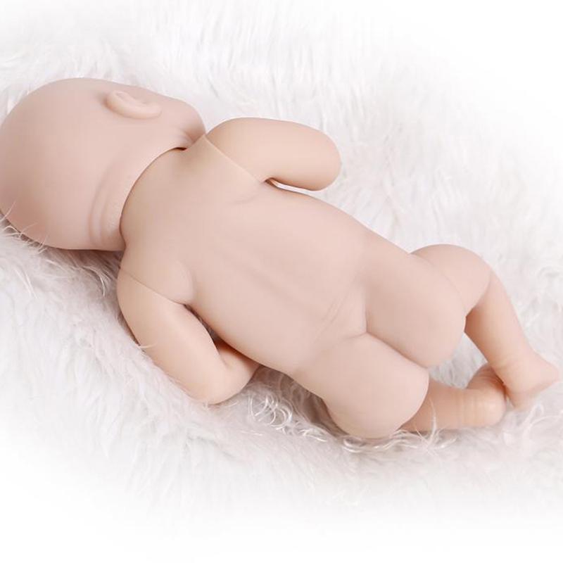 Waterproof Vinyl Silicone Unpainted Blank Reborn Baby Doll Kit Handmade Diy Doll