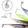 7cm 8cm 10cm Silicone Soft Baits Lifelike 3D Eyes Shad  Fishing Lure for Freshwater and Saltwater Carp Trout Bass Fish Swimbait