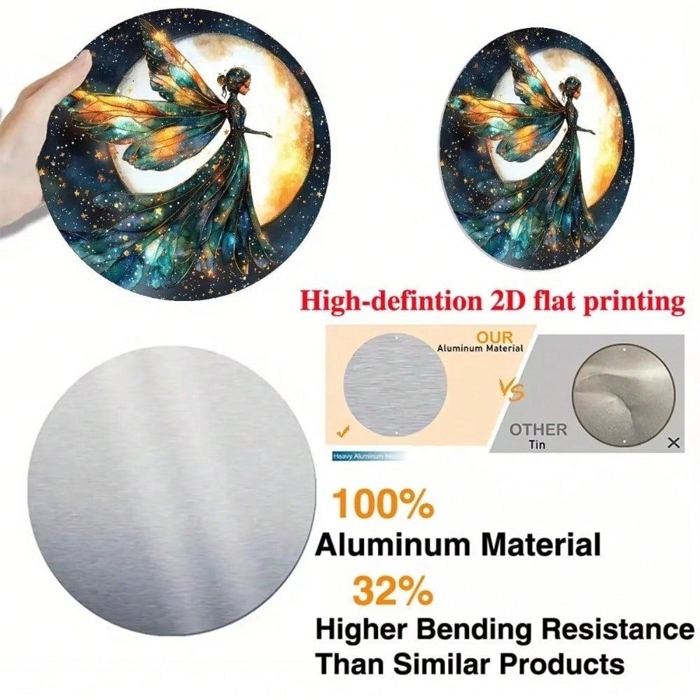 Metal Wall Art Glowing Celestial Moon Stars Vintage Galaxy Decor Gift
