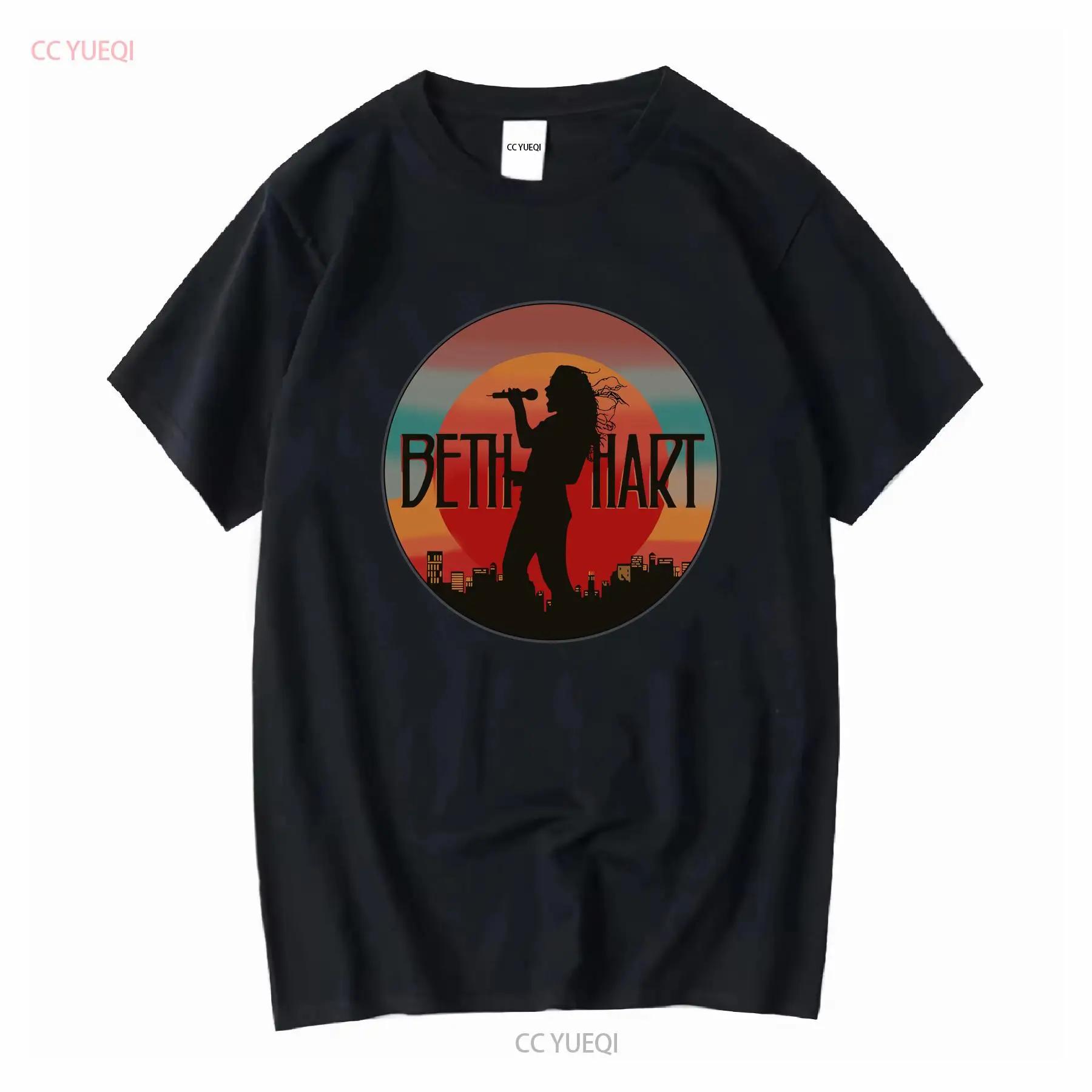 Vtg Beth Hart Music Lover Cotton T Shirt For Black Full Size A1243 long or short sleeves vintage Washed Versatile Stylish S разноцветный