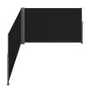 Black Retractable Patio Screen 236 Inch In Length Office Dividers 71Inch In Height Retractable Screen Partition Wall Outdoor Retractable Gate