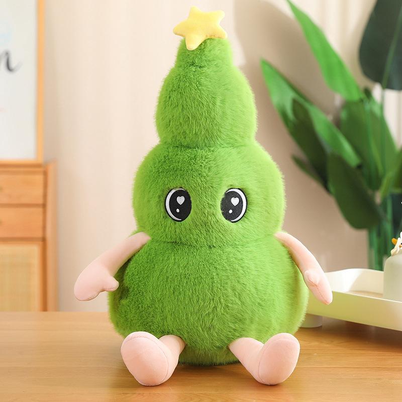 Christmas Tree Pillow Living Room Sofa Cushion Plush Doll Christmas Gift Decoration Ornaments Hug Sleeping Doll