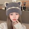 Cold Proof Knitted Hat Windproof Ear Protector Hat Fashion Pullover Hat  Women