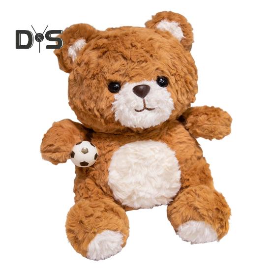 

Плюшевий ведмедик Лялька Спортивна серія Плюшевий ведмедик Футбол Бейсбольні рюкзаки Опудала тварин М який плюшевий ведмедик Компаньйон для дітей Дорослих 35cm C