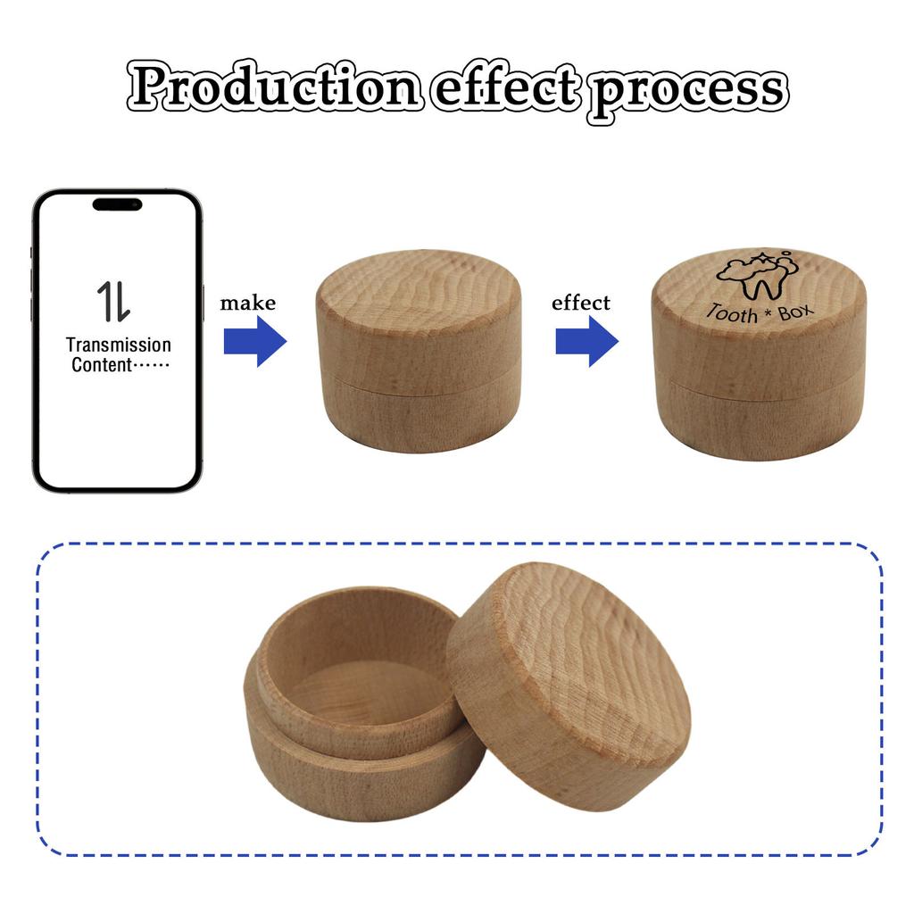 Customization - Personalized Baby Tooth Storage Box