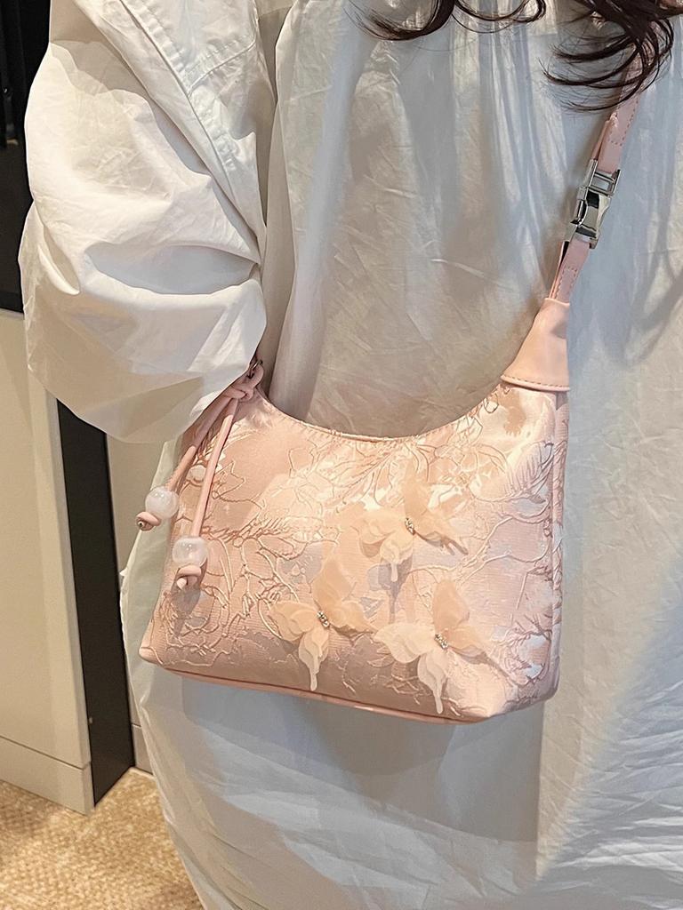 Super Fire Niche New Chinese Bag Women 2025 New Summer National Style Embroidery Small Bag Versatile Messenger Dumpling Bag